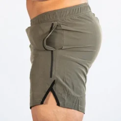 Hot OUKU Men's Shorts Sunday Shorts Sports Going out Weekend Running Casual Elastic Waist Plain Knee Length Gymnatics Activewear Black Light Grey Micro-elastic