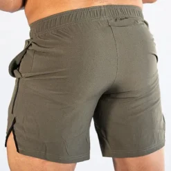 Hot OUKU Men's Shorts Sunday Shorts Sports Going out Weekend Running Casual Elastic Waist Plain Knee Length Gymnatics Activewear Black Light Grey Micro-elastic