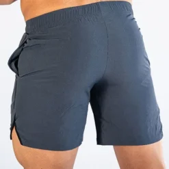 Hot OUKU Men's Shorts Sunday Shorts Sports Going out Weekend Running Casual Elastic Waist Plain Knee Length Gymnatics Activewear Black Light Grey Micro-elastic