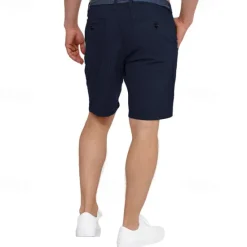 Outlet OUKU Men's Shorts Work Shorts Casual Shorts Golf Shorts Buttons Pocket Stripe Comfort Knee Length Sports Outdoor Daily Going out Fashion Casual Black White Micro-elastic