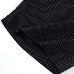 Outlet OUKU Men's Shorts Work Shorts Casual Shorts Golf Shorts Buttons Pocket Stripe Comfort Knee Length Sports Outdoor Daily Going out Fashion Casual Black White Micro-elastic