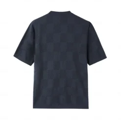 Discount OUKU Men's Silk Linen Cotton T Shirt Checkerboard Crew Neck School Training Short Sleeve Crewneck Knitting Clothing Apparel Knitwear Vacation Vintage Neutral