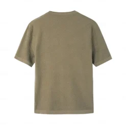 Clearance OUKU Men's Silk Linen Cotton Crew Neck Knit T Shirt School Training Twisted Clothing Apparel Knitwear Vacation Vintage Neutral
