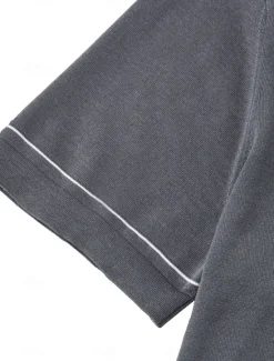 OUKU Men's Silk Linen Cotton T Shirt Short Sleeve Crew Neck Summer Solid Color Daily Casual Daily Leisure Color Block Vacation Causal Casual Dark Gray Black White Top Tee for Men