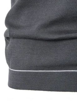 OUKU Men's Silk Linen Cotton T Shirt Short Sleeve Crew Neck Summer Solid Color Daily Casual Daily Leisure Color Block Vacation Causal Casual Dark Gray Black White Top Tee for Men