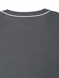 OUKU Men's Silk Linen Cotton T Shirt Short Sleeve Crew Neck Summer Solid Color Daily Casual Daily Leisure Color Block Vacation Causal Casual Dark Gray Black White Top Tee for Men