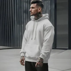 New OUKU Men's Skeleton Snake Hoodie Hoodies Sweatshirt Punk Gothic Long Sleeve Hooded Party Holiday Streetwear White Khaki Print Front Pocket Spring & Fall Designer