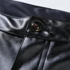 Online OUKU Men's Skinny Trousers Casual Pants Solid Color Comfort Breathable Full Length Daily Going out Streetwear Fashion Stylish Black White Micro-elastic