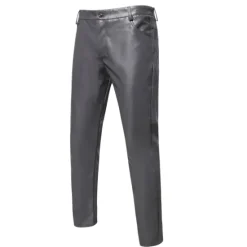 Online OUKU Men's Skinny Trousers Casual Pants Solid Color Comfort Breathable Full Length Daily Going out Streetwear Fashion Stylish Black White Micro-elastic