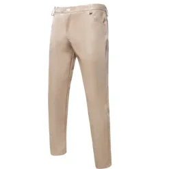 Online OUKU Men's Skinny Trousers Casual Pants Solid Color Comfort Breathable Full Length Daily Going out Streetwear Fashion Stylish Black White Micro-elastic