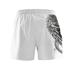 Online OUKU Men's Skull Eagle Snake Swim Trunks Swim Shorts Board Shorts Mid Waist Punk & Gothic Vacation Party Holiday with Mesh lining Elastic Waist 3D Print Designer Clothing Apparel