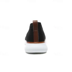 Best OUKU Men's Slip-On Knit Sneakers, Breathable Mesh Upper with Comfortable Fit, Casual Lightweight Shoes for Everyday and Outdoor Activities
