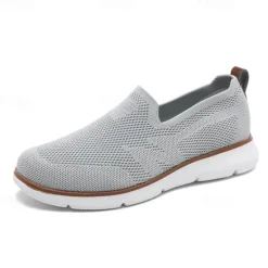 Best OUKU Men's Slip-On Knit Sneakers, Breathable Mesh Upper with Comfortable Fit, Casual Lightweight Shoes for Everyday and Outdoor Activities
