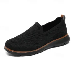 Best OUKU Men's Slip-On Knit Sneakers, Breathable Mesh Upper with Comfortable Fit, Casual Lightweight Shoes for Everyday and Outdoor Activities