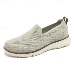 Best OUKU Men's Slip-On Knit Sneakers, Breathable Mesh Upper with Comfortable Fit, Casual Lightweight Shoes for Everyday and Outdoor Activities