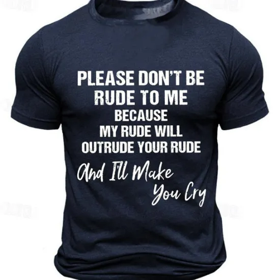 Online OUKU Men's Slogan T Shirt Tee Top Cotton Short Sleeve Graphic Shirt Black Dark Blue Dark Gray Comfortable Tee Sports Outdoor Holiday Fashion Designer Clothing