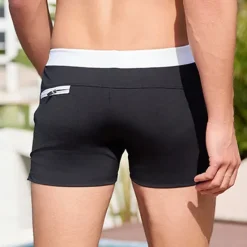 Hot OUKU Men's Smile Face Swim Shorts Board Shorts Swimming Trunks Mid Waist Fashion Designer Surfing Holiday Beach Pocket Drawstring Elastic Waist Designer Clothing Apparel