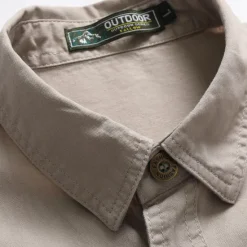 Outlet OUKU Men's Smile Face Work Shirt Western Shirt Cargo Shirt Short Sleeve Casual Tactical Going out Summer Spring Autumn Turndown Buttons Print Black Green Dark Blue Beige Gray