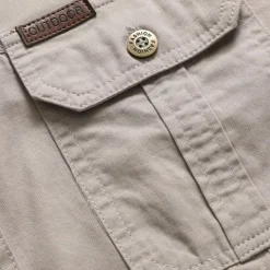 Outlet OUKU Men's Smile Face Work Shirt Western Shirt Cargo Shirt Short Sleeve Casual Tactical Going out Summer Spring Autumn Turndown Buttons Print Black Green Dark Blue Beige Gray