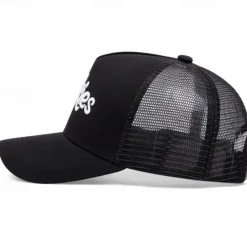 Outlet OUKU Men's Snapback Hat Baseball Cap Sun Hat Trucker Hat Mesh Cap Black White Cotton Mesh Embroidered Mesh Back Fashion Casual Street Daily Letter Adjustable Sunscreen Breathable