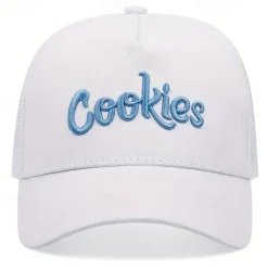 Outlet OUKU Men's Snapback Hat Baseball Cap Sun Hat Trucker Hat Mesh Cap Black White Cotton Mesh Embroidered Mesh Back Fashion Casual Street Daily Letter Adjustable Sunscreen Breathable