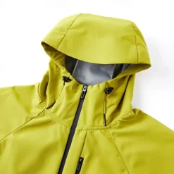 Online OUKU Men's Softshell Jacket Sport Coat Hiking Jacket Rain Jacket Sports Outdoor Camping & Hiking Waterproof Windbreaker Zipper Pocket Spring & Fall Solid Color Active Hooded Regular Black White Green