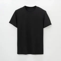 New OUKU Men's Sorona Cotton T Shirt Solid Color Crew Neck School Training Short Sleeve Crewneck Clothing Apparel Sports Neutral Daily Sports & Outdoors