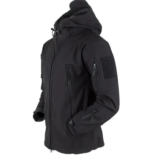 Best OUKU Men's Special Ops Military Tactical Soft Shell Jacket Coat Hunting Fleece Hooded Coat Outdoor Thermal Warm Waterproof Windproof Fleece Lined Lightweight Winter Trench Coat Top Camping Fishing