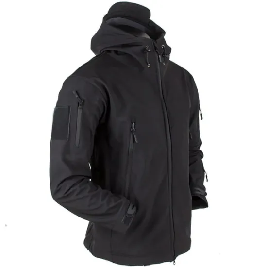 Best OUKU Men's Special Ops Military Tactical Soft Shell Jacket Coat Hunting Fleece Hooded Coat Outdoor Thermal Warm Waterproof Windproof Fleece Lined Lightweight Winter Trench Coat Top Camping Fishing