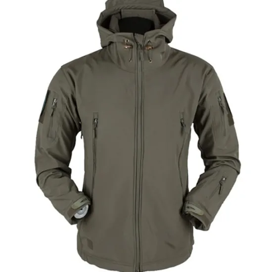 Best OUKU Men's Special Ops Military Tactical Soft Shell Jacket Coat Hunting Fleece Hooded Coat Outdoor Thermal Warm Waterproof Windproof Fleece Lined Lightweight Winter Trench Coat Top Camping Fishing