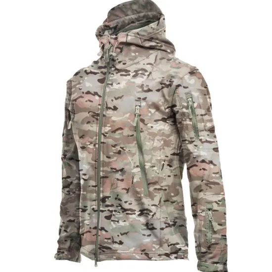 Best OUKU Men's Special Ops Military Tactical Soft Shell Jacket Coat Hunting Fleece Hooded Coat Outdoor Thermal Warm Waterproof Windproof Fleece Lined Lightweight Winter Trench Coat Top Camping Fishing
