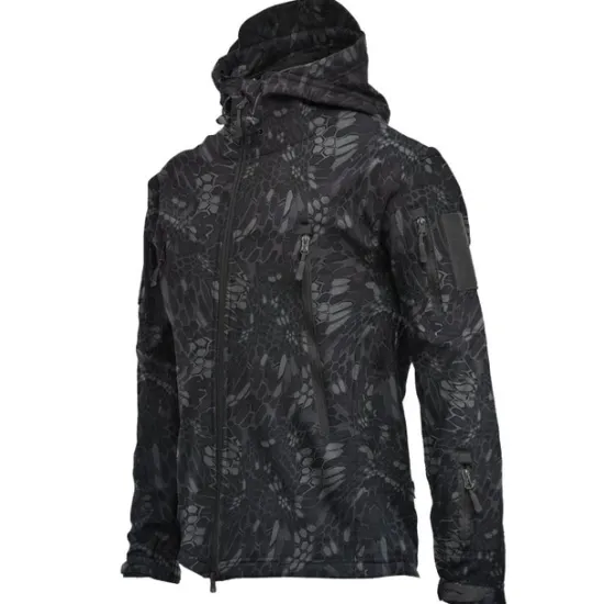 Best OUKU Men's Special Ops Military Tactical Soft Shell Jacket Coat Hunting Fleece Hooded Coat Outdoor Thermal Warm Waterproof Windproof Fleece Lined Lightweight Winter Trench Coat Top Camping Fishing