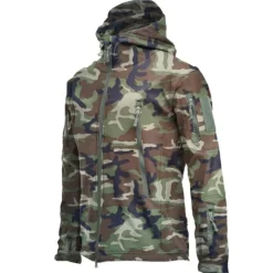 Best OUKU Men's Special Ops Military Tactical Soft Shell Jacket Coat Hunting Fleece Hooded Coat Outdoor Thermal Warm Waterproof Windproof Fleece Lined Lightweight Winter Trench Coat Top Camping Fishing
