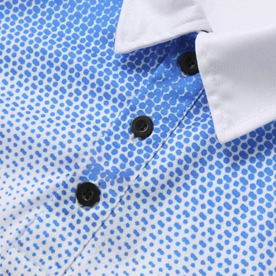Discount OUKU Men's Sport Polo Golf Shirt Casual Holiday Lapel Short Sleeve Fashion Basic Gradient Button Summer Regular Fit Wine Black White Navy Blue Orange Gray Sport Polo