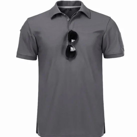 Online OUKU Men's Sport Polo Golf Shirt Casual Holiday Lapel Short Sleeve Fashion Basic Plain Classic Summer Regular Fit Black Army Green khaki Grey Sport Polo