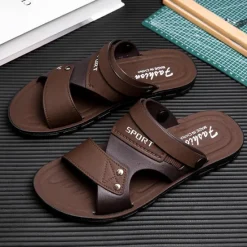 Online OUKU Men's Sport Sandals with Adjustable Straps, Comfortable Outdoor Footwear for Beach, Hiking, and Casual Wear