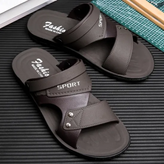 Online OUKU Men's Sport Sandals with Adjustable Straps, Comfortable Outdoor Footwear for Beach, Hiking, and Casual Wear