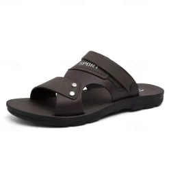 Online OUKU Men's Sport Sandals with Adjustable Straps, Comfortable Outdoor Footwear for Beach, Hiking, and Casual Wear