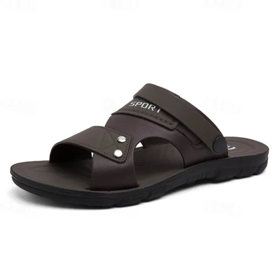Online OUKU Men's Sport Sandals with Adjustable Straps, Comfortable Outdoor Footwear for Beach, Hiking, and Casual Wear