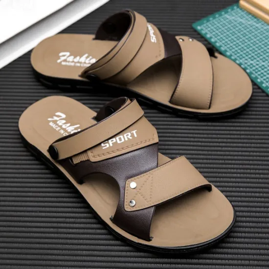 Online OUKU Men's Sport Sandals with Adjustable Straps, Comfortable Outdoor Footwear for Beach, Hiking, and Casual Wear