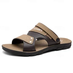 Online OUKU Men's Sport Sandals with Adjustable Straps, Comfortable Outdoor Footwear for Beach, Hiking, and Casual Wear