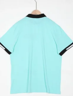 Clearance OUKU Men's Sports Polo Shirts Golf Shirt Casual Ribbed Polo Collar Short Sleeve Fashion Basic Solid Color Patchwork Summer Regular Fit Black White Red Blue Green Sports Polo Shirts