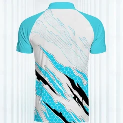 Discount OUKU Men's Sports Polo Shirts Golf Shirt Short Sleeve Polo Shirts Collared Shirts Casual Sportswear Vacation Wear Buttons 3D Print Summer Spring Blue Orange