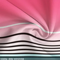 Outlet OUKU Men's Stripe Geometric Pattern Gradient Color Swim Shorts Board Shorts Swimming Trunks Mid Waist Hawaiian Casual Holiday Beach Drawstring with Mesh lining Elastic Waist Designer Clothing Apparel Pink