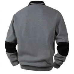 Discount OUKU Men's Striped Pullover Rugby Polo Rugby Polo Shirts Long Sleeve Polo Shirts Collar Vintage Casual Outdoor Street Dailywear Buttons 3D Print Spring Fall Winter Maroon Black Blue