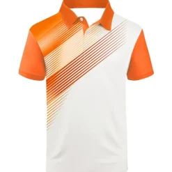 Discount OUKU Men's Striped Sports Polo Shirts Golf Shirt Short Sleeve Polo Shirts Collared Shirts Casual Sportswear Vacation Wear Buttons 3D Print Black White Yellow