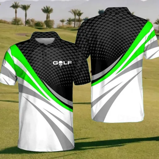 Hot OUKU Men's Striped Sports Polo Shirts Golf Shirt Short Sleeve Polo Shirts Collared Shirts Casual Sportswear Vacation Wear Buttons 3D Print Black Yellow Red