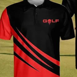 New OUKU Men's Striped Sports Polo Shirts Golf Shirt Short Sleeve Polo Shirts Collared Shirts Casual Sportswear Vacation Wear Buttons 3D Print Yellow Red Royal Blue