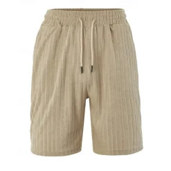 Sale OUKU Men's Summer Shorts Beach Shorts Pocket Drawstring Elastic Waist Plain Comfort Breathable Short Vacation Holiday Beach Hawaiian Boho Black Wine