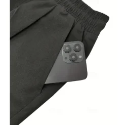Hot OUKU Men's Summer Shorts Capri shorts Casual Shorts Pocket Drawstring Elastic Waist Plain Comfort Breathable Calf-Length Outdoor Vacation Sport Casual Black Army Green